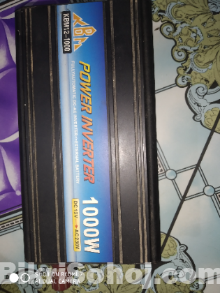 ১২ ভোল্ট চাজার ও ১০০০ ওয়াট পওয়ার ইনভেটর